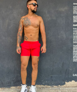 Battysta Red Sports Shorts – Power and style in every step