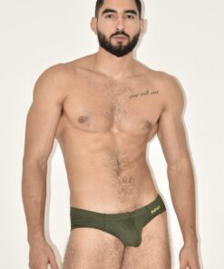Battysta military green highlight brief