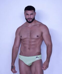 Amanita Green Fungi Brief Swimsuit