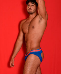 JOCKSTRAP TIPO BRIEF MICROFIBRA COLOR AZIUL REY