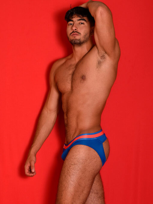 JOCKSTRAP TIPO BRIEF MICROFIBRA COLOR AZIUL REY