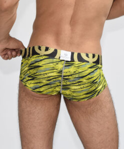 BOXER CORTO MICROFIBRA AMARILLO PRINT