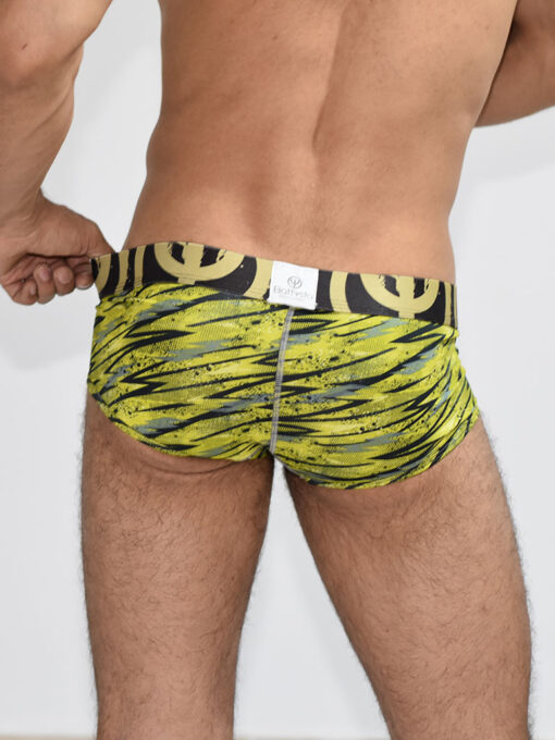 BOXER CORTO MICROFIBRA AMARILLO PRINT