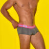 BOXER CORTO MICROFIBRA COLOR GRIS