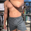 SHORT CASUAL EN DRIL ELASTICO COLOR GRIS PARA HOMBRE
