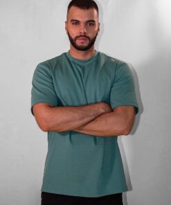 Emerald green cotton T-shirt