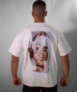 Cyberface printed cotton T-shirt