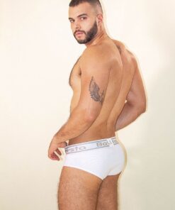 Battysta white kangaroo brief – Comfort and enhancement with every movement
