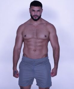 Silver Battysta Sports Shorts – Sporty elegance with high performance