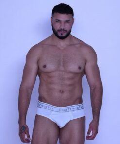 Classic white Battysta microfiber brief – Timeless elegance and comfort