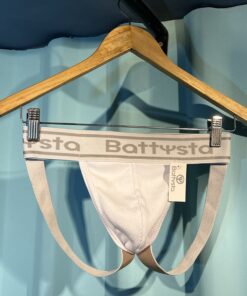 Classic Jockstrap Cotton Rib White Battysta – Purity, comfort and total support